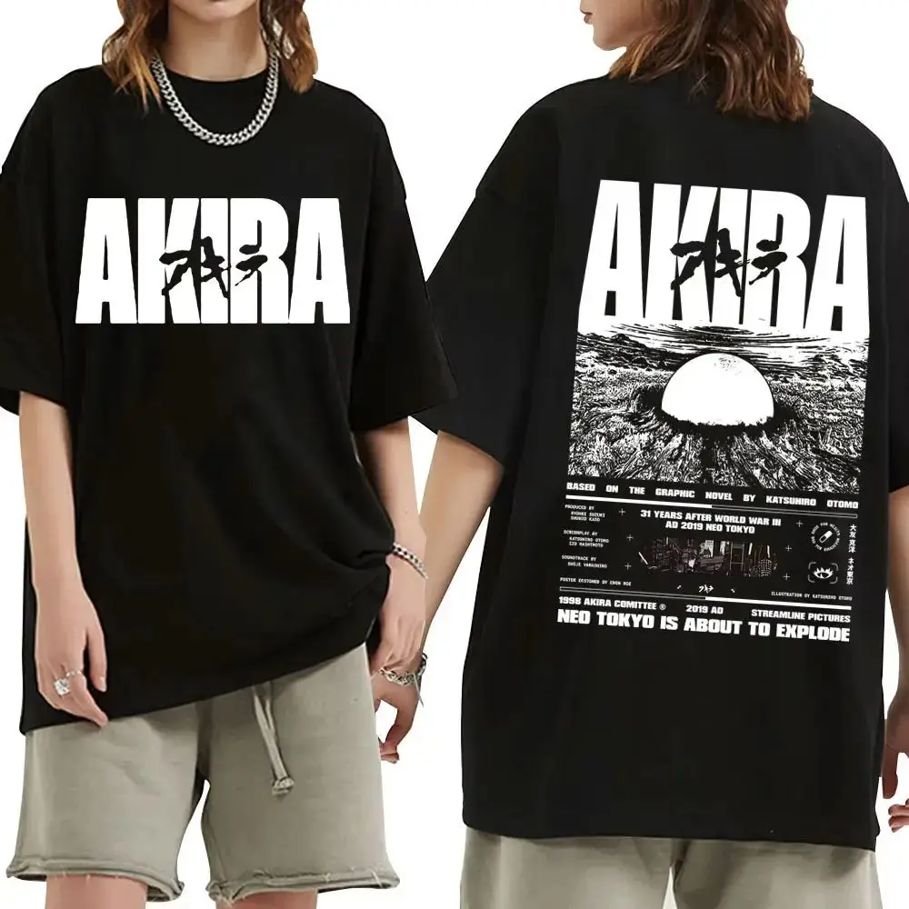 High Street T Shirts Science Fiction Graphic T-shirt Y2k Retro T-shirt Anime Movie Akitaro Kaneda Men's Women's T-shirt Unisex