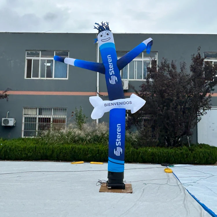 New Design Advertising Inflatable Airdancer Funny Custom Inflatable Tube Man Tall Inflatable Sky Dancer with Arrow