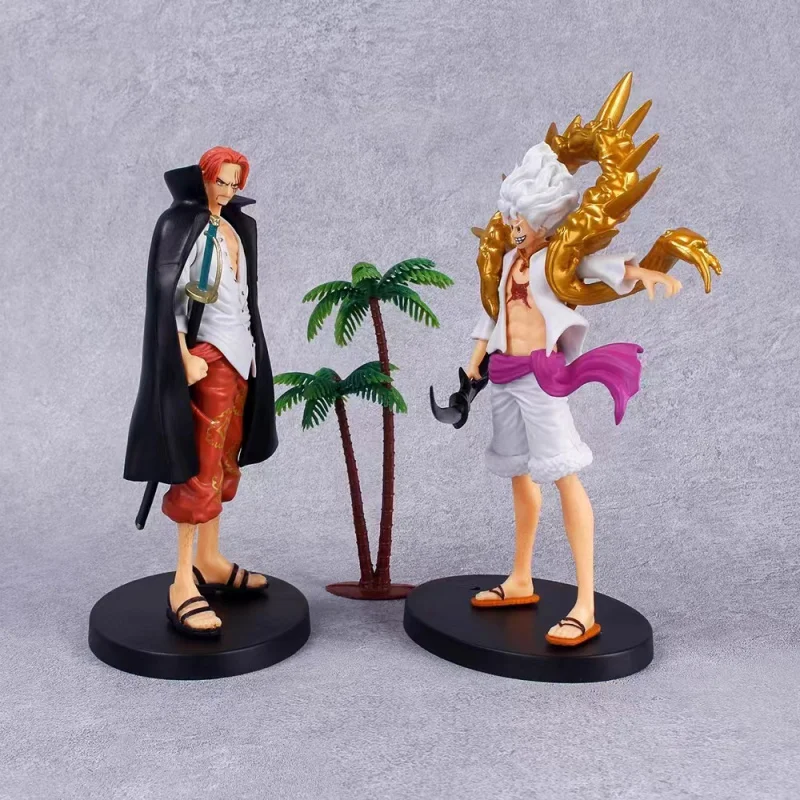 Shanks figura de Anime de 19cm, edición de Teatro de pelo rojo, película de pie, modelo de acción, juguetes para fanáticos