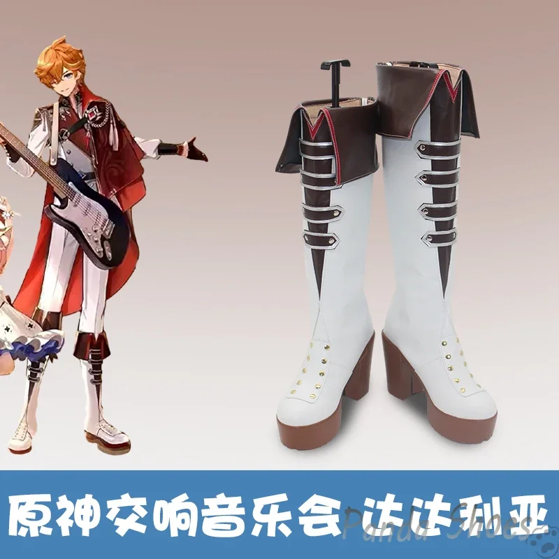 

Genshinimpact Tartaglia обувь для косплея аниме игры Cos ботинки комический косплей костюм реквизит обувь для вечеринки на Хэллоуин