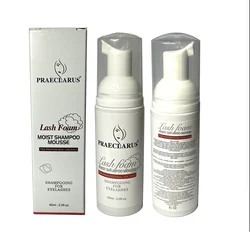 [SHIP ON 24 HOURS]60ml Eyelash Shampoo Kit Foam Pump Design Non-irritating Extender Gel Eyelash Cleansing Makeup Cleansing