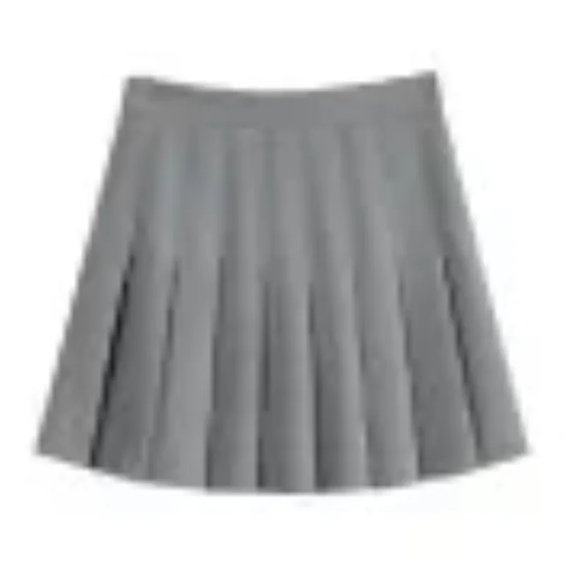 Elastic High Waisted Women's 2024 Spring and Summer Patchwork Fashion Solid Color Slimming Versatile Elegant Sweet Pleated Skirt