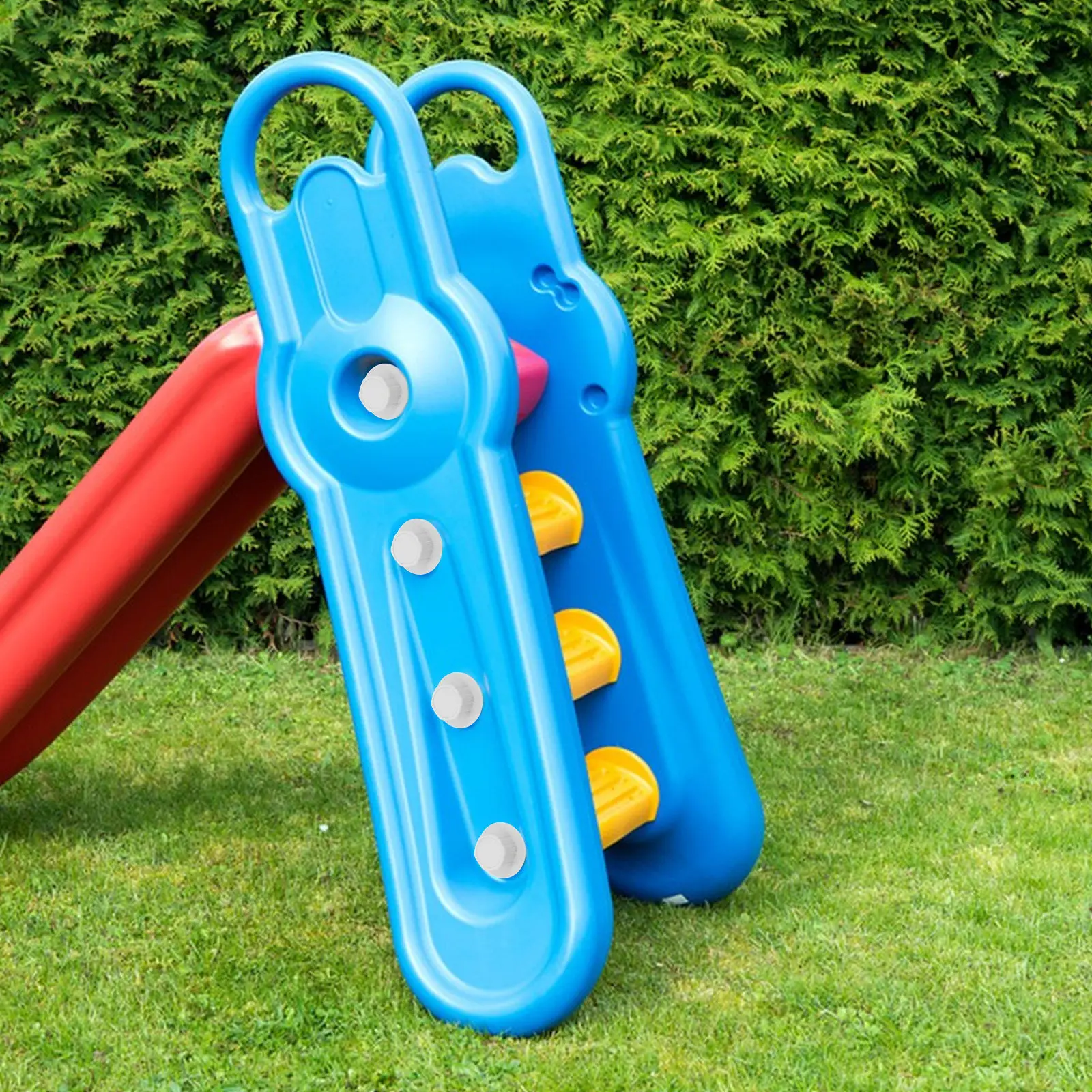 

2 шт. прочных пластиковых заглушек для горок, широкая совместимость, простая установка, аксессуары для детских площадок, безопасные комплектующие для горок