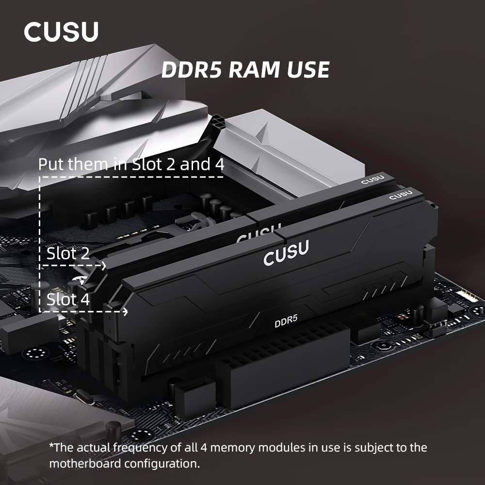 Memória RAM DDR5 CUSU 16GB 32GB 64GB 4800MHz 5600MHz 6000MHz