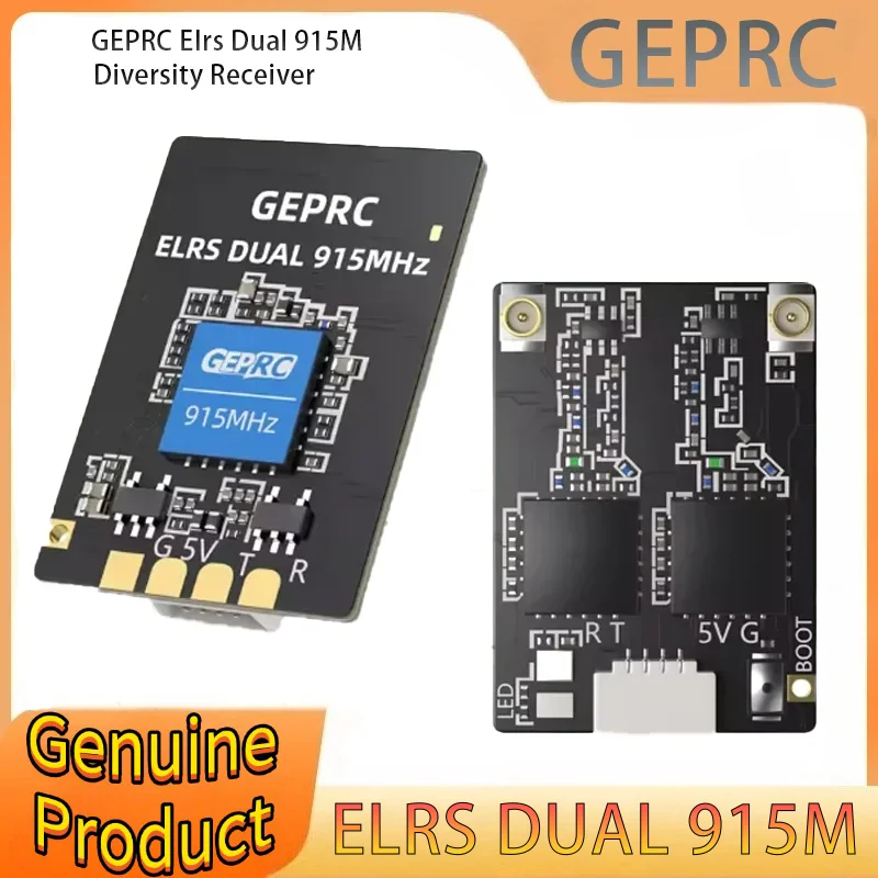

GEPRC ELRS DUAL 915M Diversity Receiver 915Mhz ExpressLRS Module Built-in WIFI RC Airplane FPV Long Range Drone DIY Part