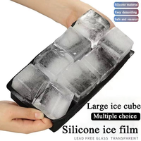 New 4/6/8/15 Grid Silicone Ice Cube Mold Big Tray Mold Ice Cube Maker Non-toxic Durable Bar Pub Wine Ice Blocks Maker Tools