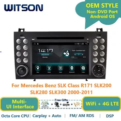 WITSON Android 13 Auto Stereo For Mercedes Benz SLK Class R171 SLK200 SLK280 SLK300 2000-2011 Carplay Navi Car Radio