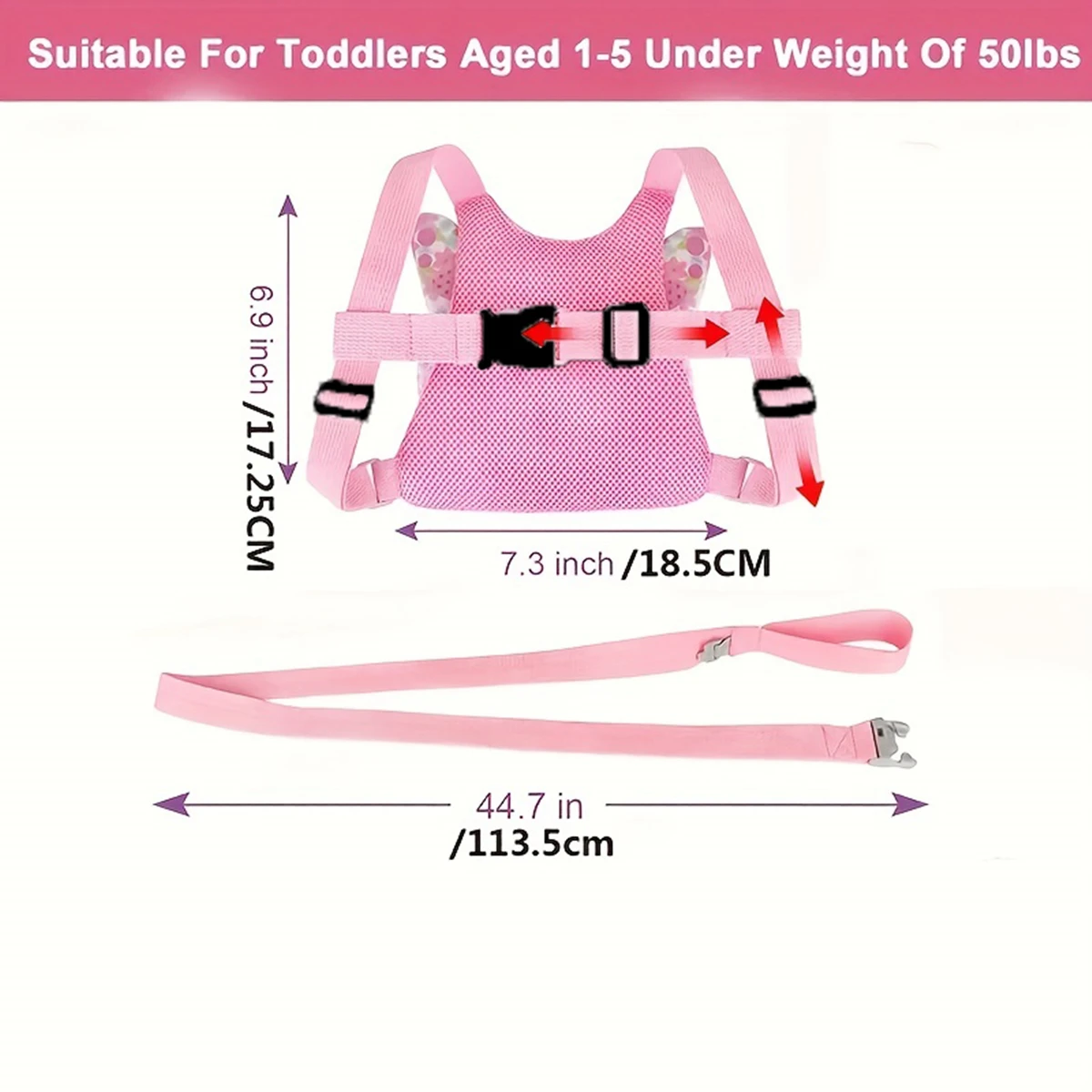 baby safety toddler wing walking harness child strap belt keeper reins Flower Butterfly anti lost wrist chain