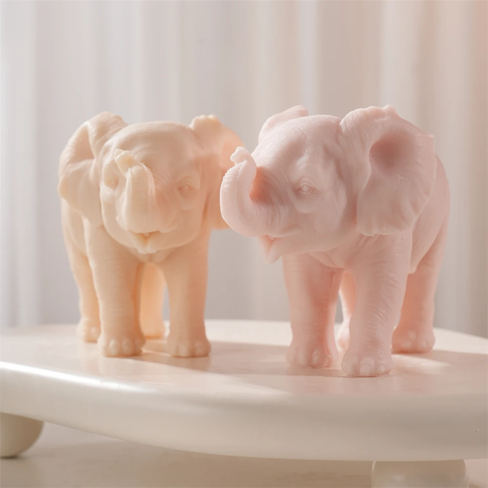 Walking Elephant Candle Mold Animal Elephant Soy Wax Silicone Mould Animal Lover Home Garden Home Tabletop Decor - Image 6