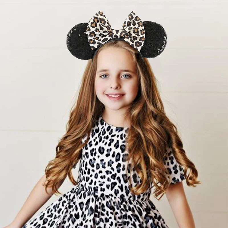 Fashion Classic Leopard Pattern Mickey Mouse Ears Headband 5\