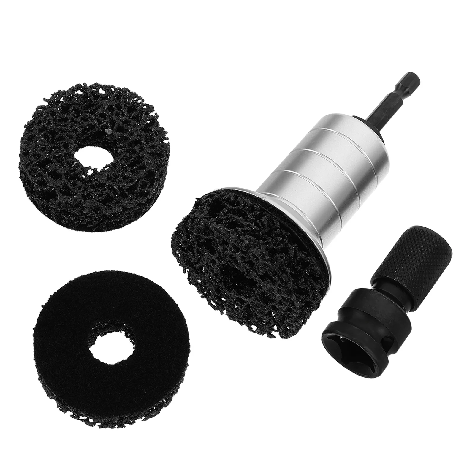 

1 Set Wheel Hub Cleaning Tool Kit For Lug Studs Rotors Rust Removal Polishing Pad Replacement Brake Hub Maintenance Automotive
