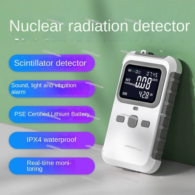 Portable Professional Radiation Monitor, High Precision Radioactive Ray Geiger Counter, Counter