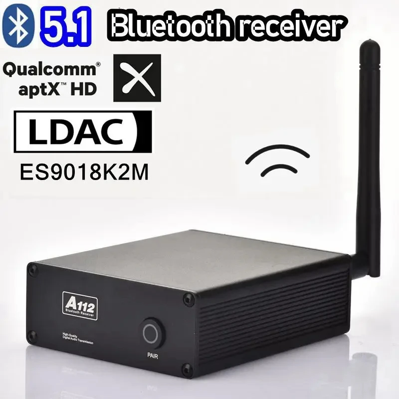 

MORENEW Fever HIFI lossless Bluetooth receiver Qualcomm QCC5125 Bluetooth 5.1 receiver ES9018 decodes APTX-HD LDAC