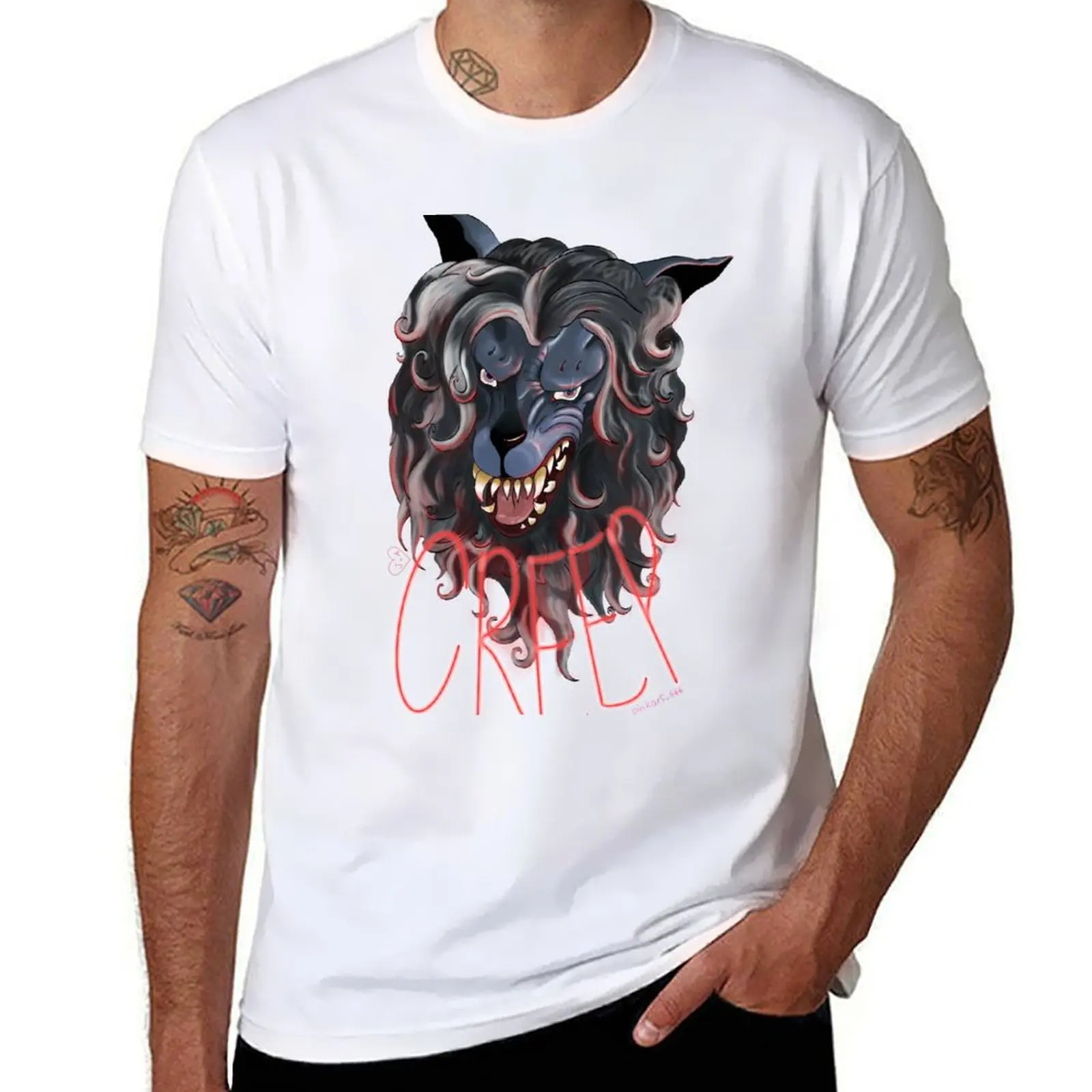 

Creep Peachfuzz Werewolf Mask T-Shirt t shirt for man t shirt men 100% cotton luxury brand T-Shirt
