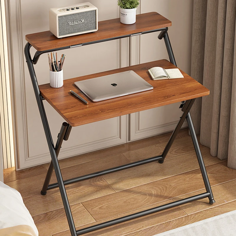 

Foldable desk for students, small household layout, bedside small table, simple computer desk