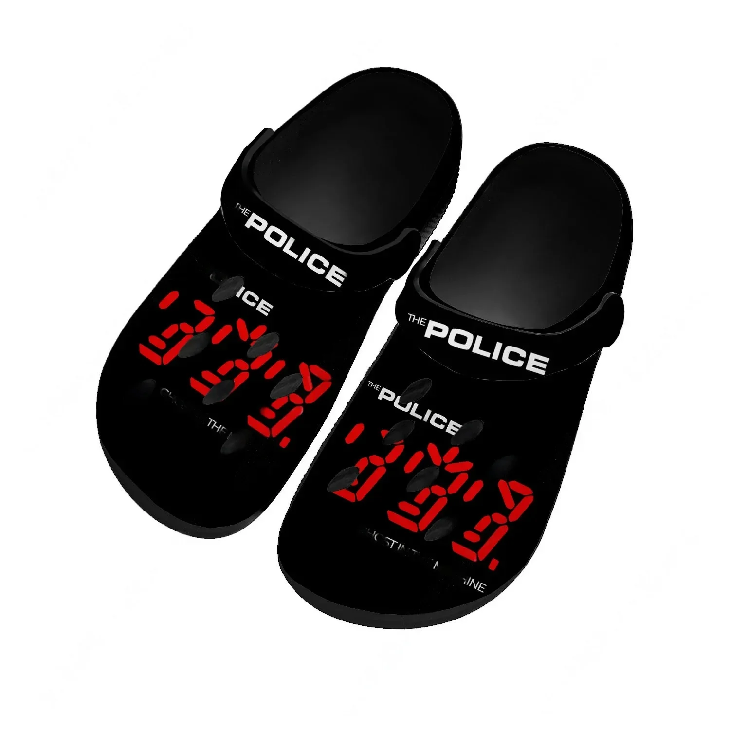 

The Police Band Water Shoes Mens Womens Comfortable Fashion Home Garden Clogs Customizd Sandals Beach Breathable Hole Slippers