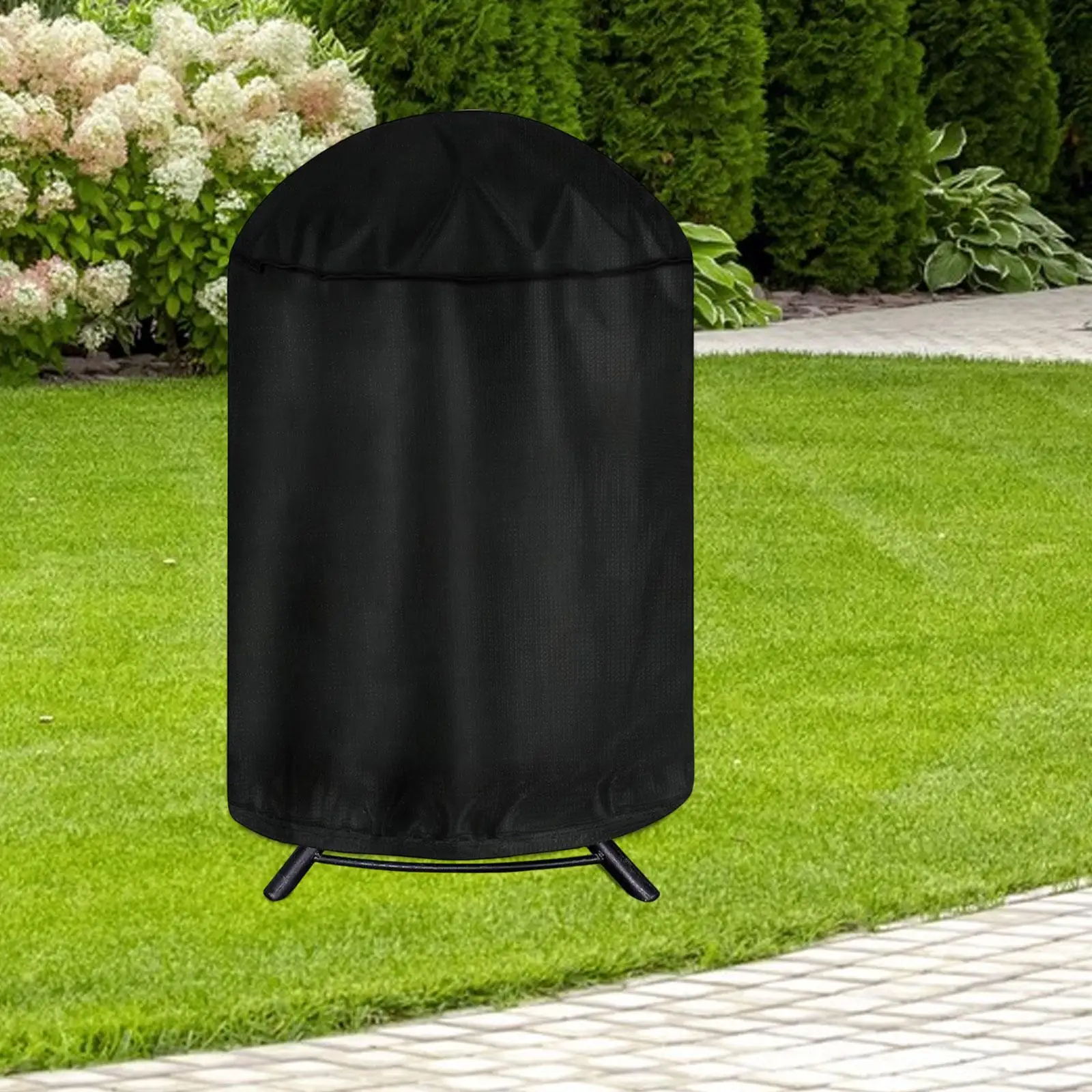 Barbecue Grill Cover Waterproof Outdoor Round Kettle Cover All Weather Shield for Home Garden Barbecue