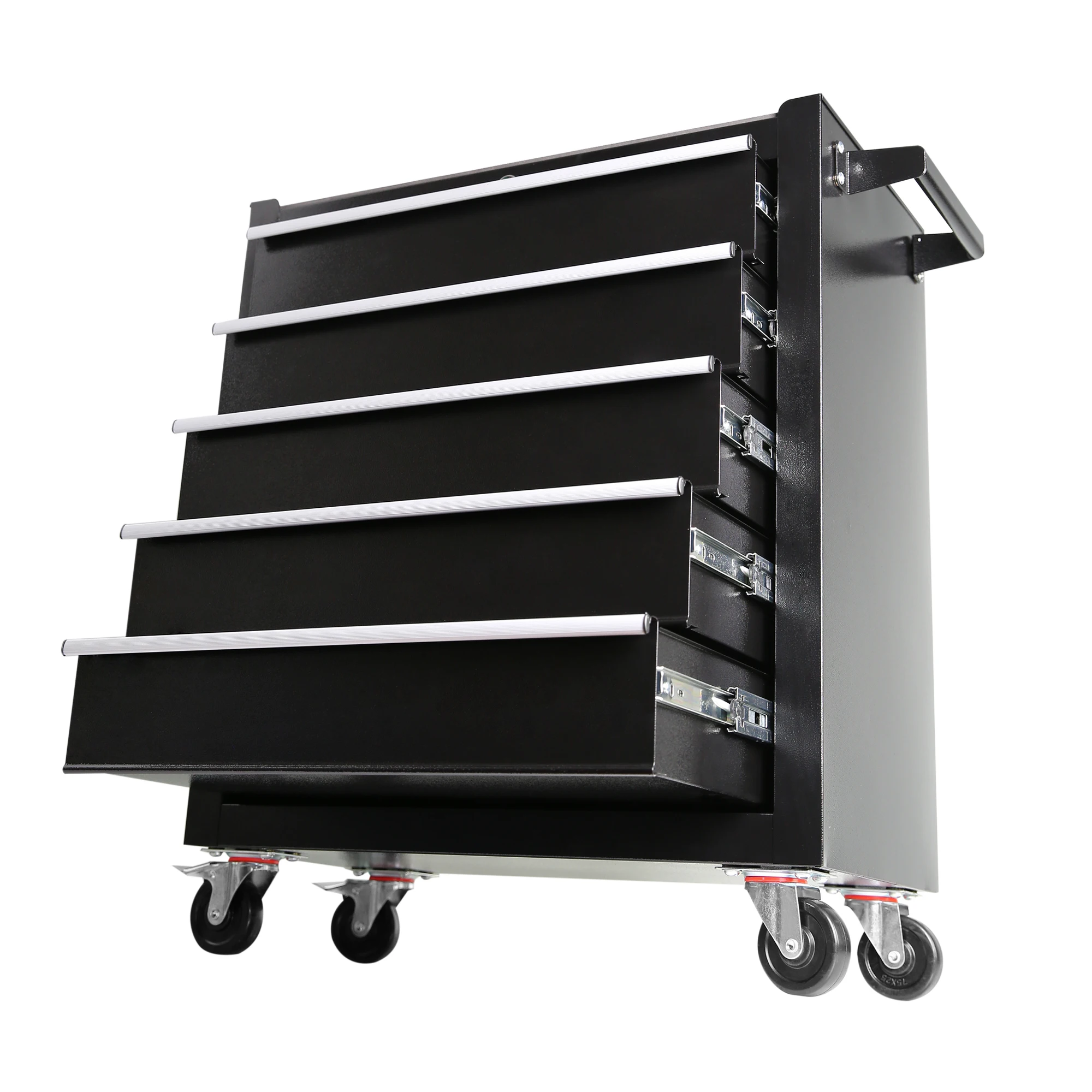 Metal Rolling Tool Box With 5 Layer Drawer Tool Box With Wheels Multi-Function Tool Cart Mechanic Tool Garage Storage Cabinet