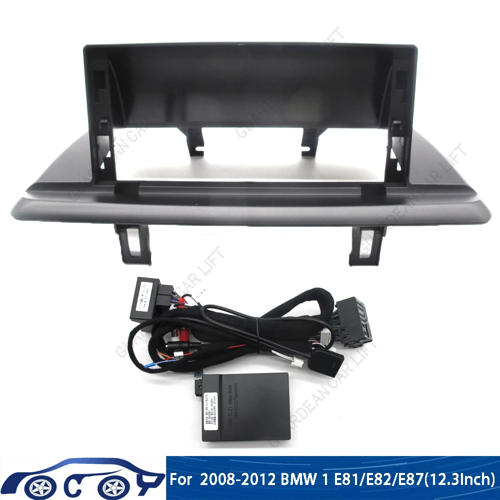 

12.3INCH Car Radio Fascias For 07-10 BMW 1 E81 E82 E87 Android Stereo Frame Player 2 Din Head Unit Panel Dash Trim With Cable