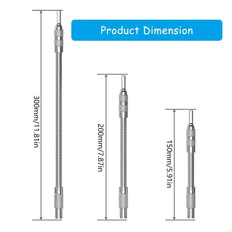 1/4Inch Shank Shaft  15/20/30cm Flexible Drill Bit Extensions Universal soft shaft electric screwdriver bit extension rod