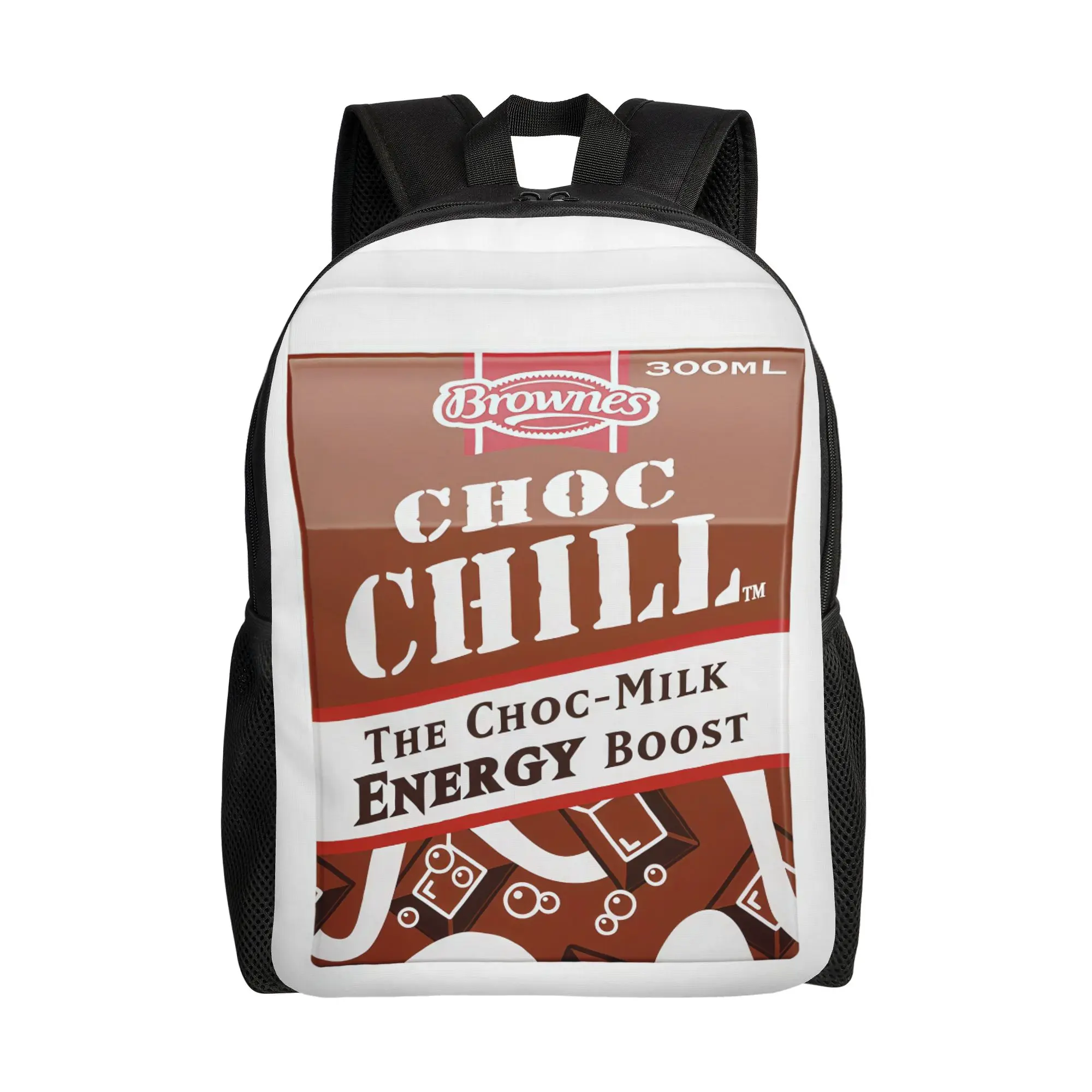 

BBrownes Choc Chill Chocolate Milk Visual BBrownes Schoolbag Office Workers Daily Large Capacity Schoolbag Back To School Season