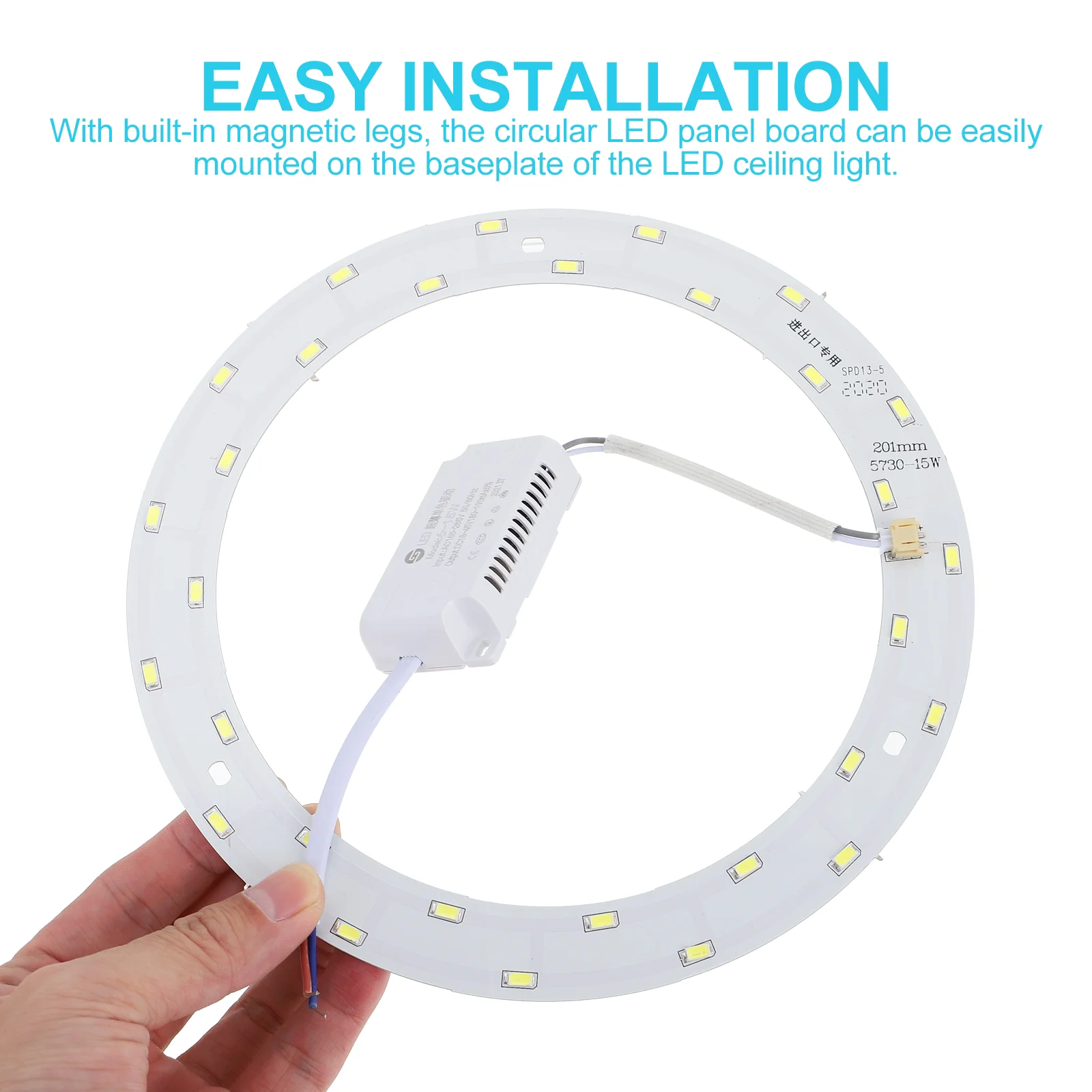 30pcs Circular LED Lamp 15W 220V 240V SMD 5730 Magnetic Mount for 32cm LED Ceiling Light Base Energy Efficient