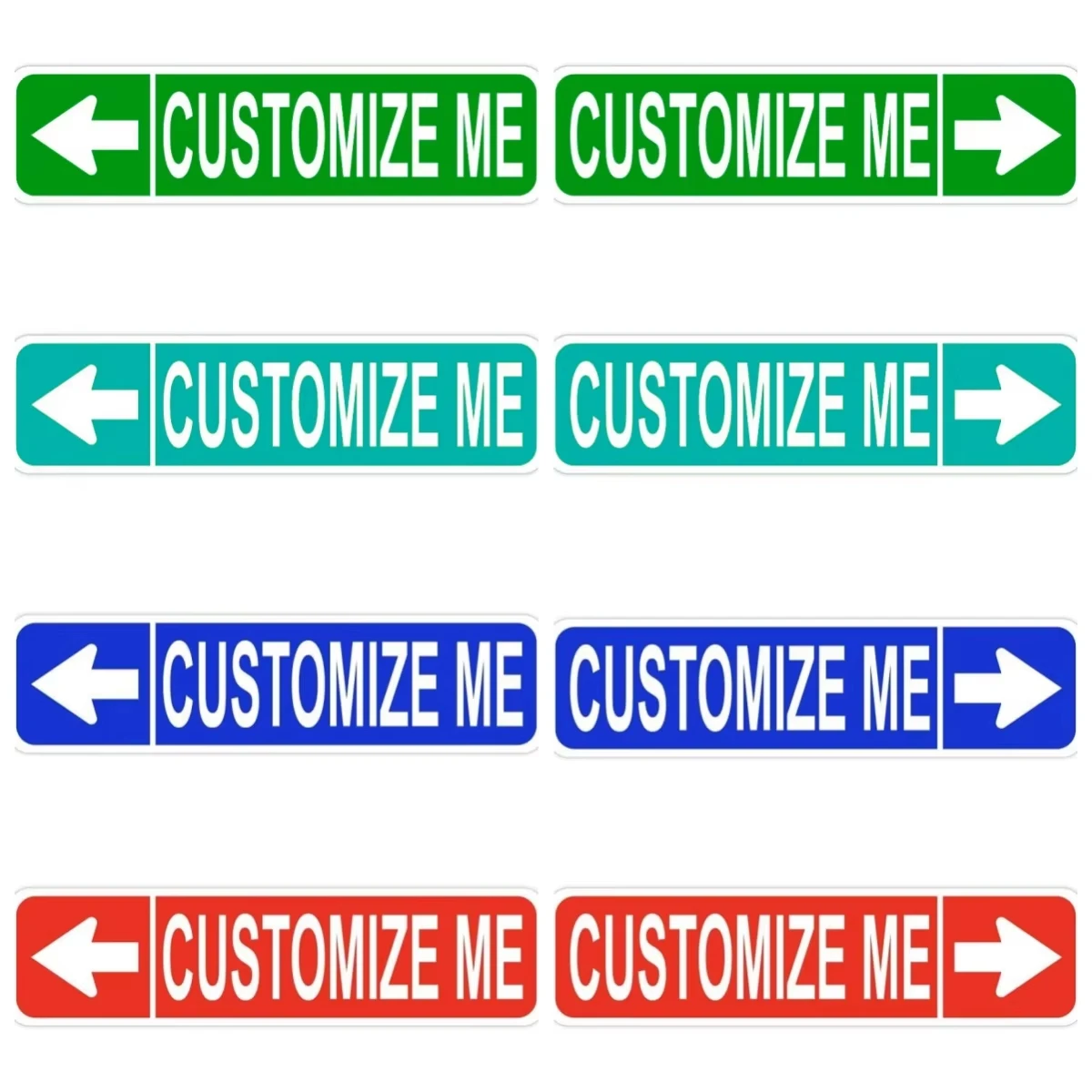 Custom Street Aluminum Sign, Personalized Text & Arrowhead Tag, Customized Metal Road Plaque For Indoor Outdoor Wall Decor