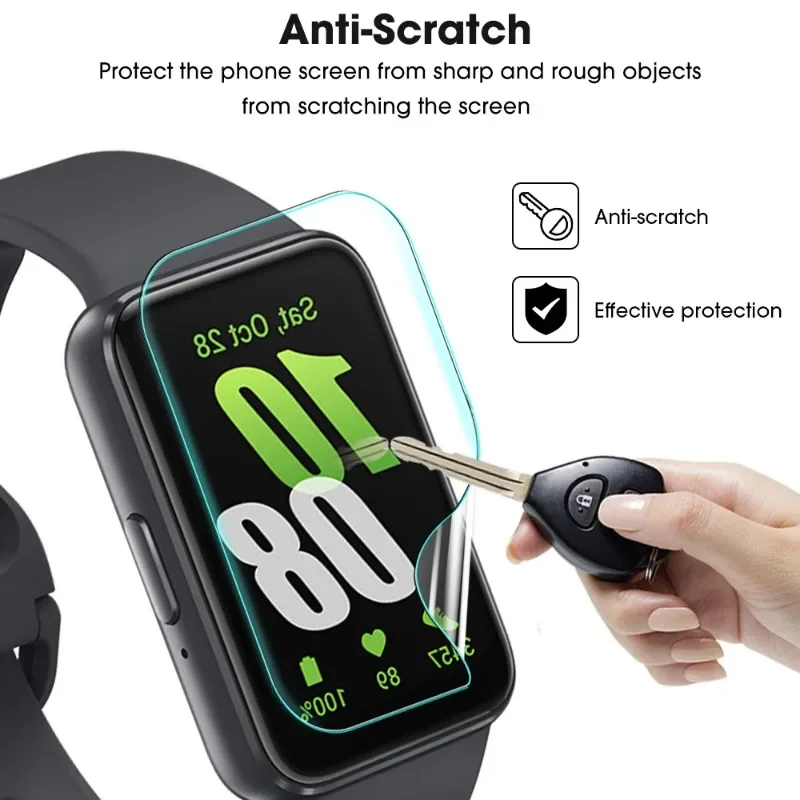 10/1Pcs Soft TPU Smartwatch Films for Samsung Galaxy FIT 3 Hydrogel Film Anti-scratch Transparent Watch Screen Protectors