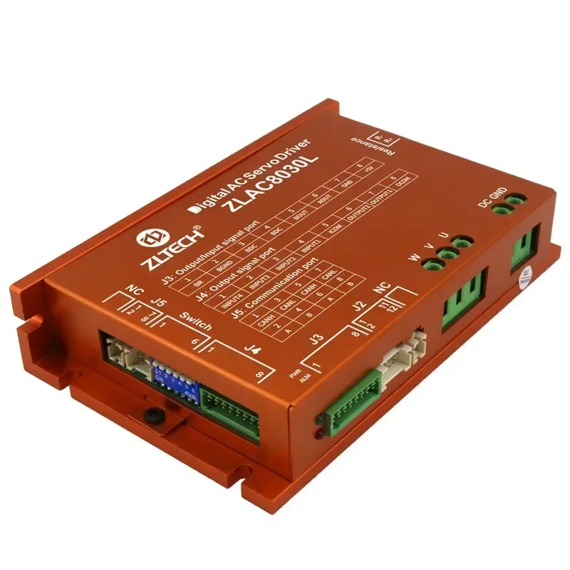 

ZLTECH ZLAC8030L 24 В 36 В 48 В 30A-60A 1000 Вт 3-фазный CANOPEN RS485 AC DC Hub Драйвер серводвигателя для автоматического робота доставки