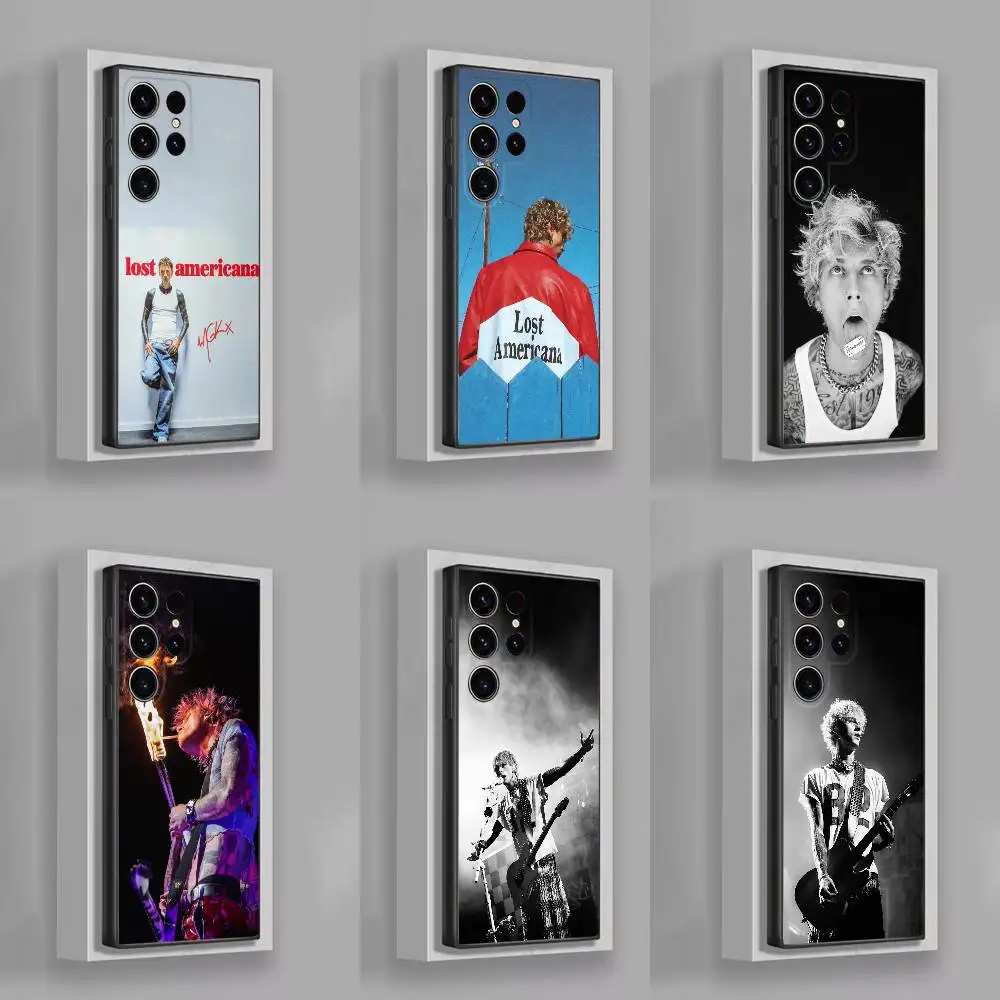 

M-MGK Lost Americana Phone Case For Samsung S25,S24,S21,S22,S23,S30,Ultra,S20,Plus,Fe,Lite,5G Black Box