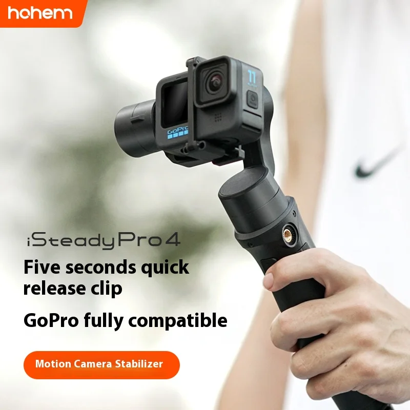 Hohem ISteady Pro4 Gimbal Stabilizer 3-Axis Action Camera for Gopro Hero10/9/8/7/6/5 DJI OSMO Action Insta360