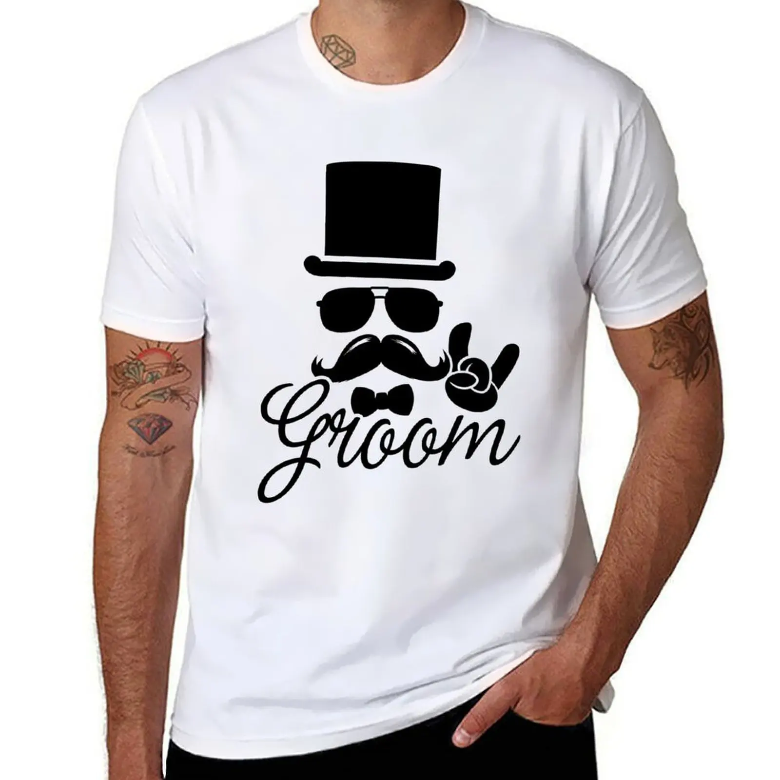 

Funny Vintage Groom Bachelor Party Wedding Marriage Stag Do Gift T-Shirt t shirt for man t shirts for man cotton funny T-Shirt