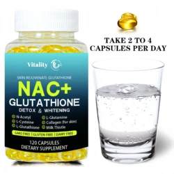 Vitality NAC N-Acetyl Cysteine Capsules Immune, Respiratory Health Antioxidant Glutathione Supplements Non-GMO, Gluten-Free