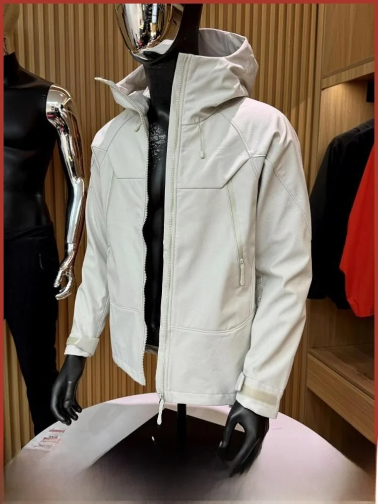 

Outdoor Heavyweight Recommendation Autumn Winter New Men's Climbing Hiking Thin Fce Soft ell Jaet Trendy Coat