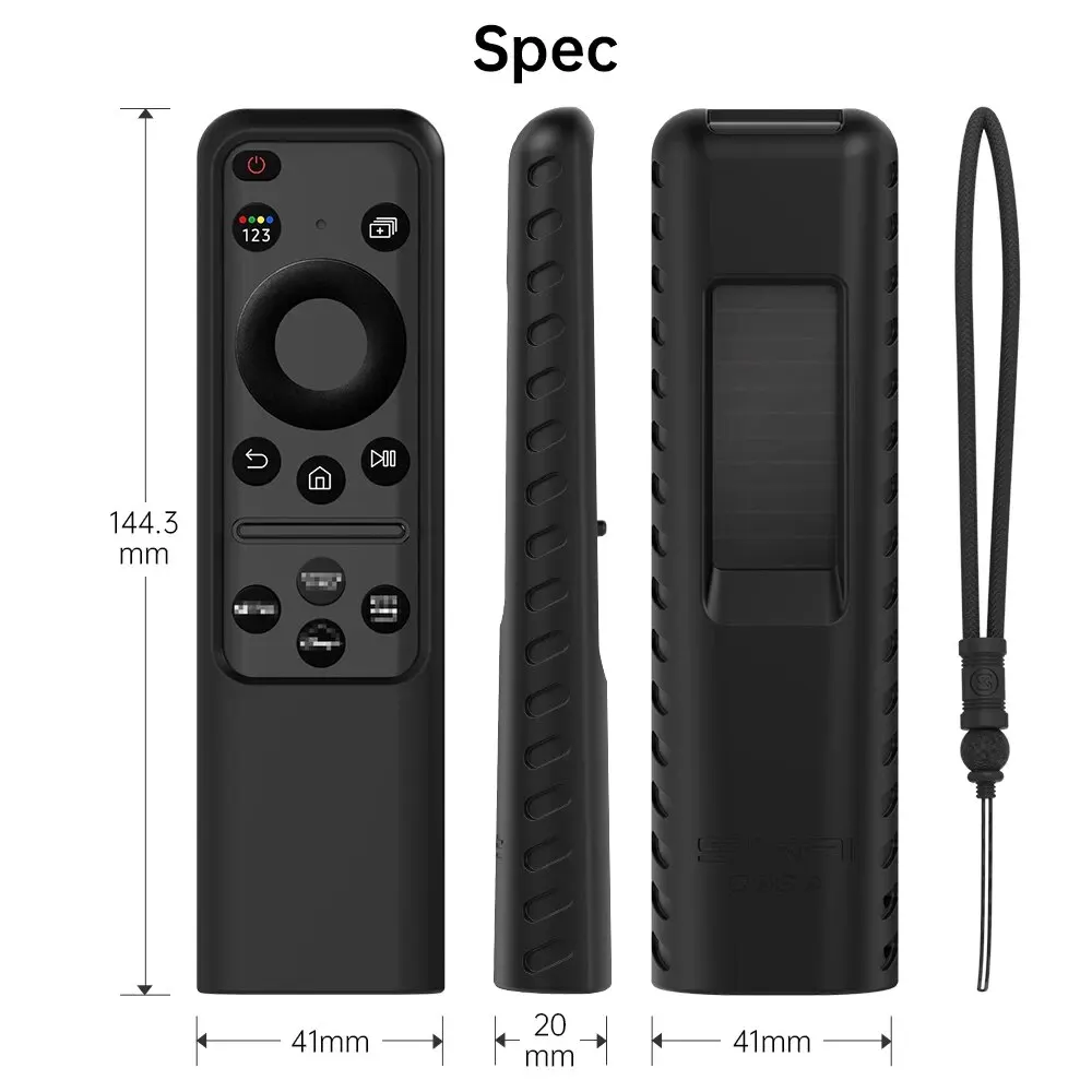 Silicone Remote Cover for Samsung 2023 TM2360E BN59 01432A TM2361E BN59 01455E Samsung Smart TV Remote Anit Lost with Lanyard