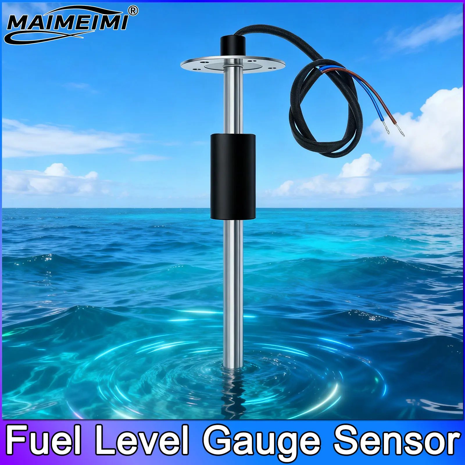 Car Fuel Level Sensor 240-33ohm Stainless Steel Oil Tank Level Meter Sensor 100mm 200MM 300MM 400MM 500MM 550MM for Boat Car