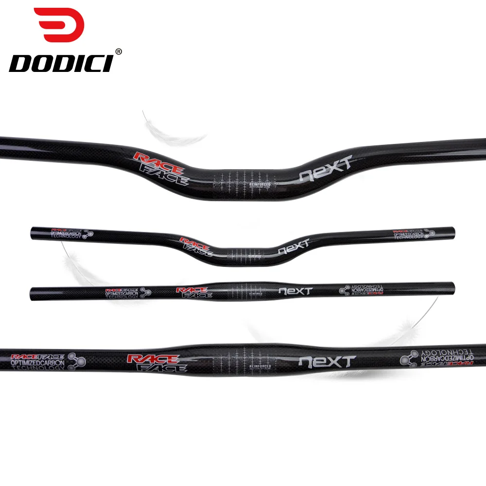 

Ultralight Carbon Fiber Bicycle Handlebar Straight/Riser Handlebar 31.8mm Clamp Anti-Vibration for MTB/Road Bike