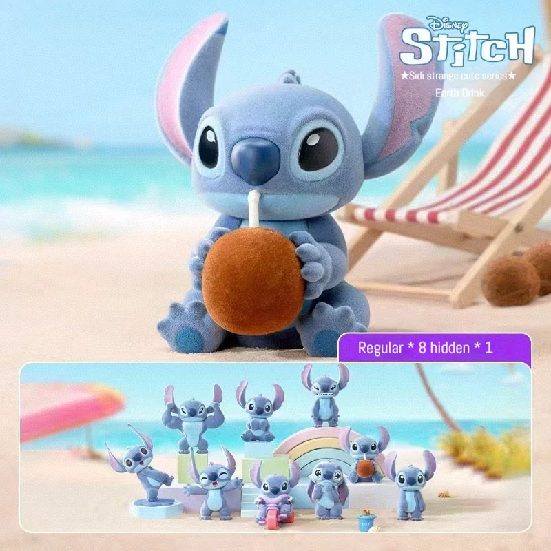 Caja ciega hecha a mano de la serie Disney Stitch, muñeco de peluche de punto periférico de animé, adorno de coche, modelo de caja ciega hecho a mano