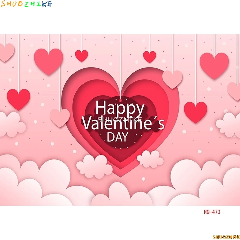 SHUOZHIKE красный фон в форме сердца, креативный фон для сцены сознаниями, День святого Валентина, фон для фотостудии, RQ-52