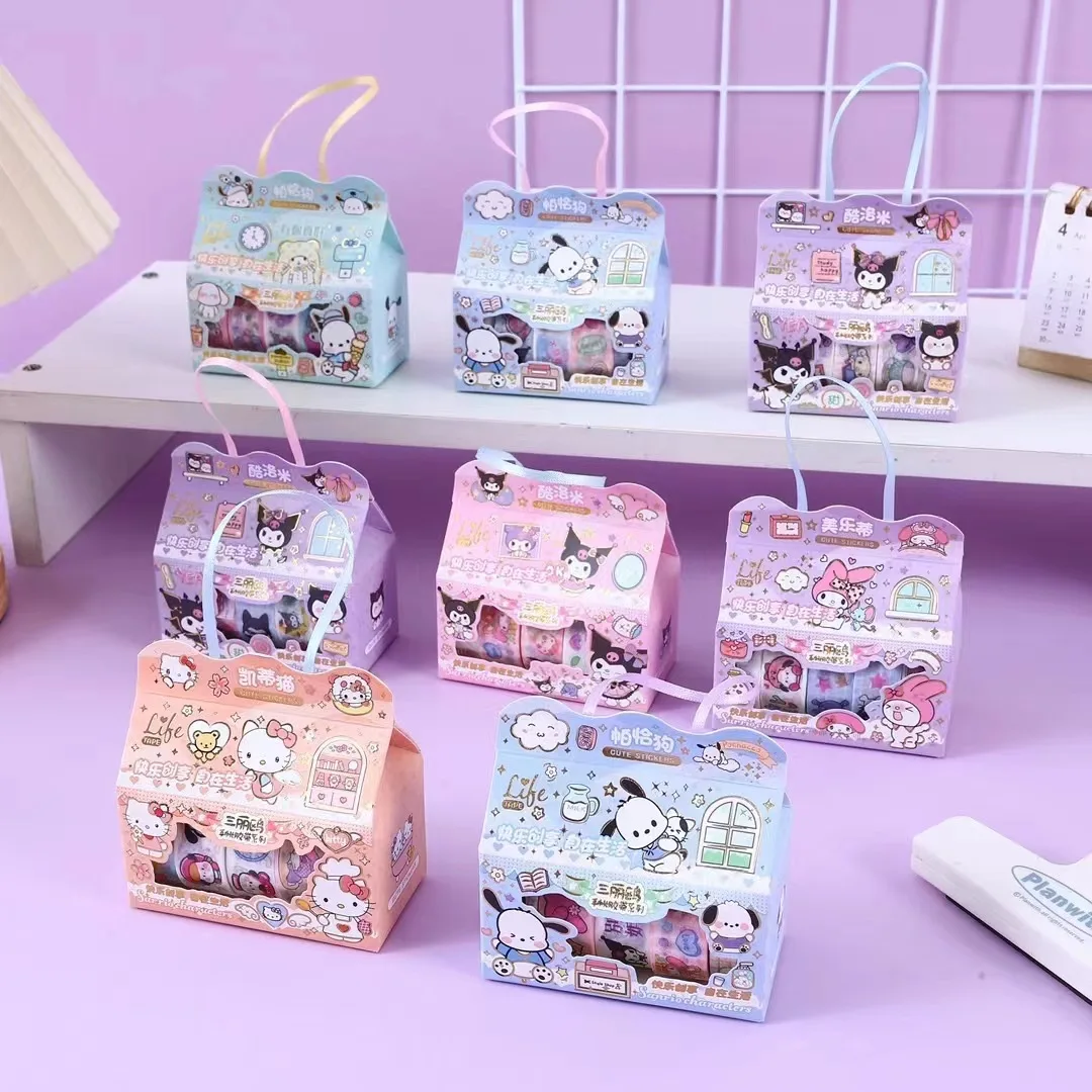 5 rolls per pack of hand account and paper tape cartoon gift