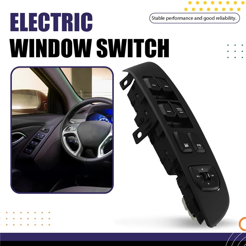 

Выключатель питания окна, электрический переключатель стеклоподъемника, кнопка включения стеклоподъемника для Hyundai IX35 AUTO DOWN