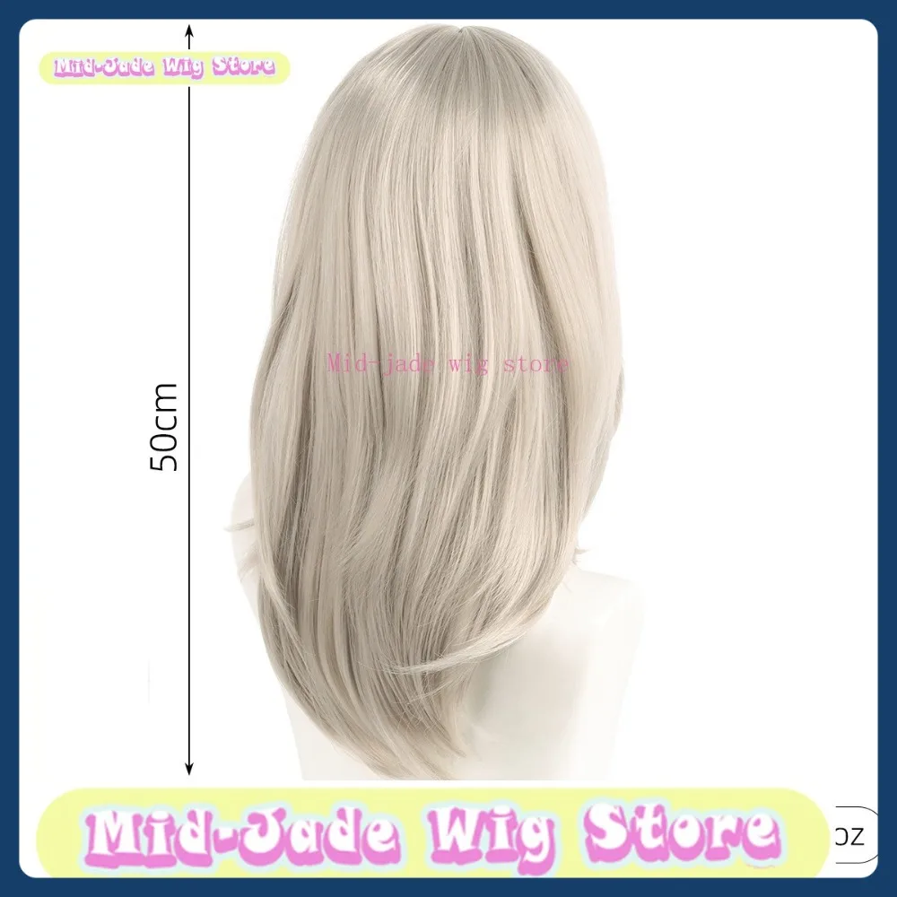 منتصف اليشم شعر مستعار مخزن الفتيات الفرقة CryHeyuan الخشب الخوخ العطر شعر مستعار تأثيري أنيمي لعبة لعب الأدوار هالوين زي الدعائم #5