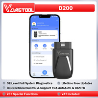 VDIAGTOOL D200 Car Bidirectional OBD2 Scanner for iOS Android BT Diagnostic Tool Wireless Code Reader for All System Diagnostic Scan Active Test with 23+ Resets Lifetime Free Updates FCA AutoAuth CANFD