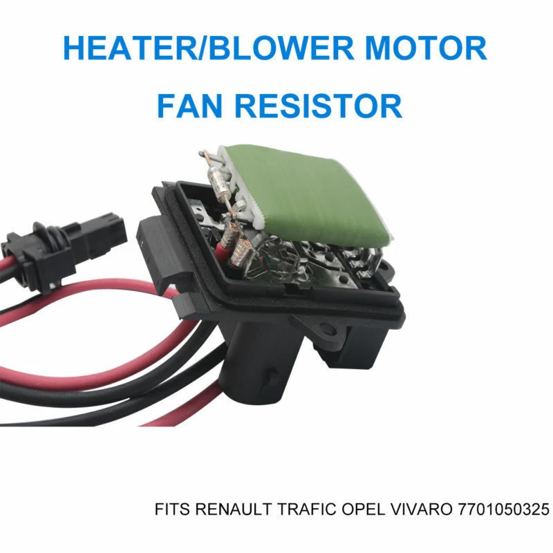 Car Heater Fan Blower Motor Fan Resistor 7701050325 For Renault Trafic Vauxhall Opel Vivaro Air Con Blower Regulator Resistor