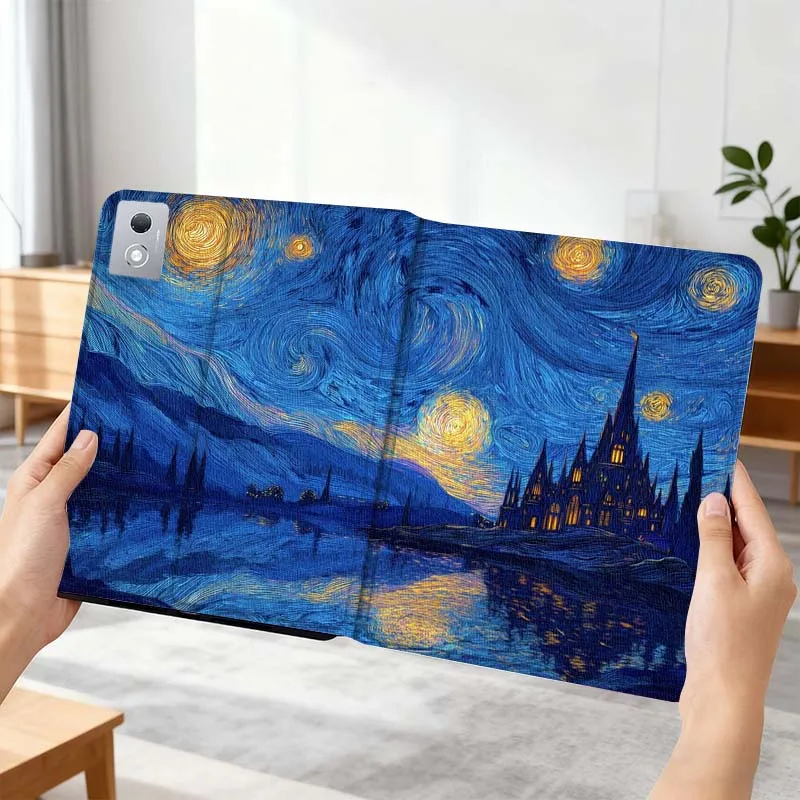 

Art Oil Painting Scenery Gift For Xiaoxin Lenovo Tab P12 Extreme Legion Y900 Idea Pro GT 12.1 2025 Foldable Tablet Case