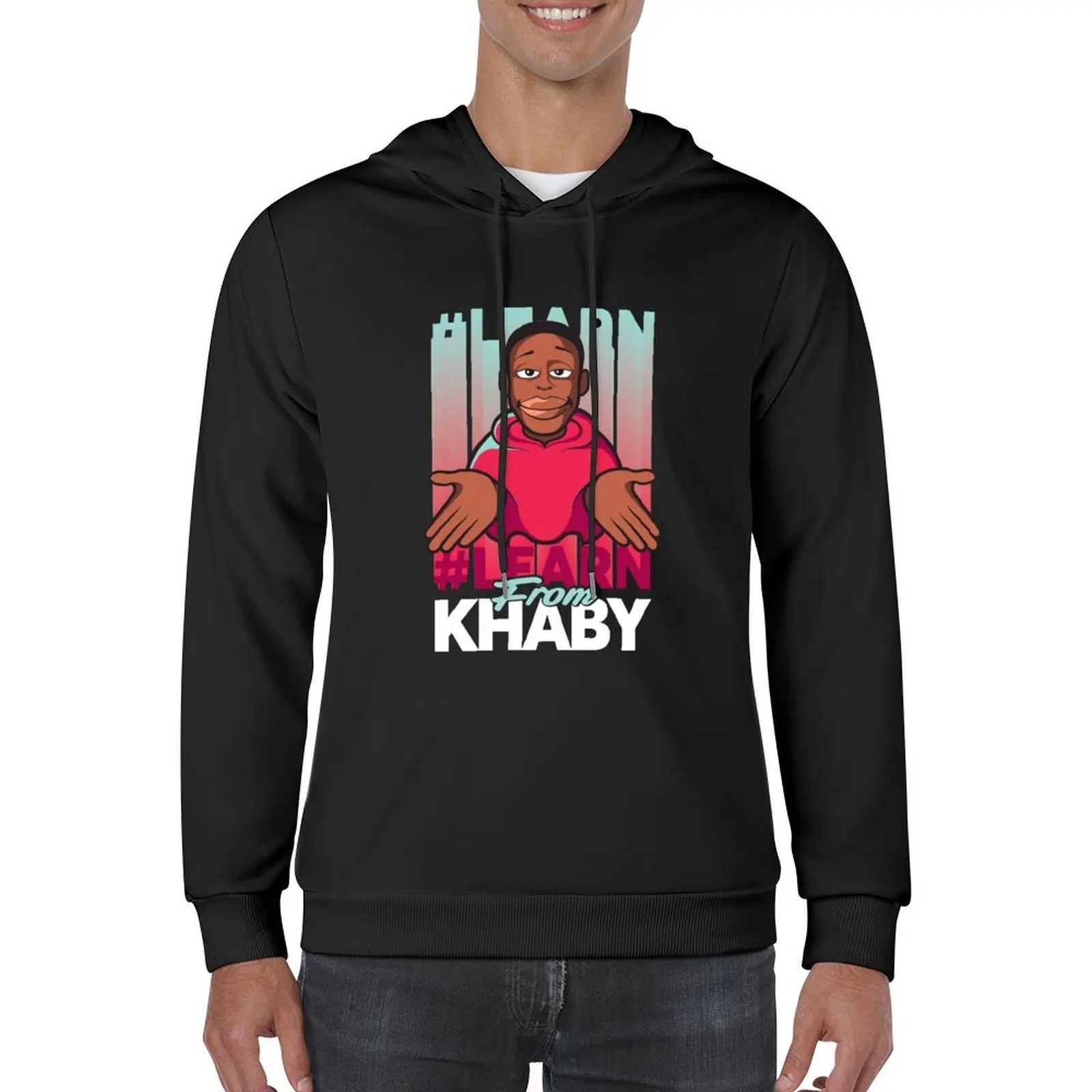 Khaby Lame تعلم من Khaby Lame هوديي ملابس على الطراز الكوري ملابس رجالية ملابس رجالية ملابس أنيمي بلوفر بقلنسوة