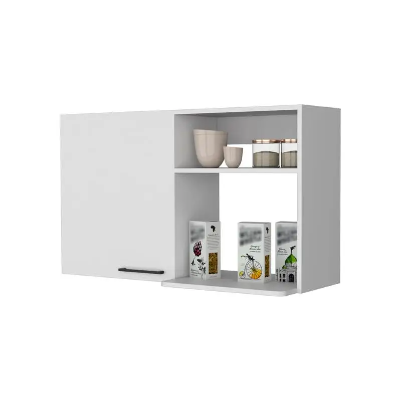 White Wall Cabinet 2 Door Storage Solutions for Home Organization