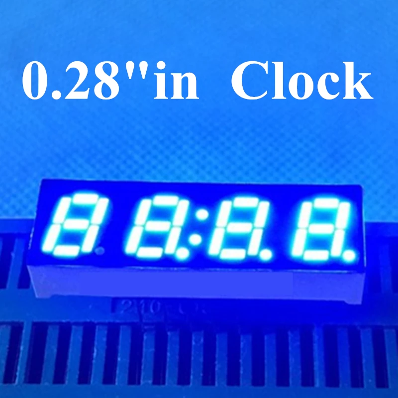 

20PCS Blue 7 Segment Clock Digital Display 4 Bit Common cathode anode 0.28" 0.28in Digital Tube 0.28 inch LED display