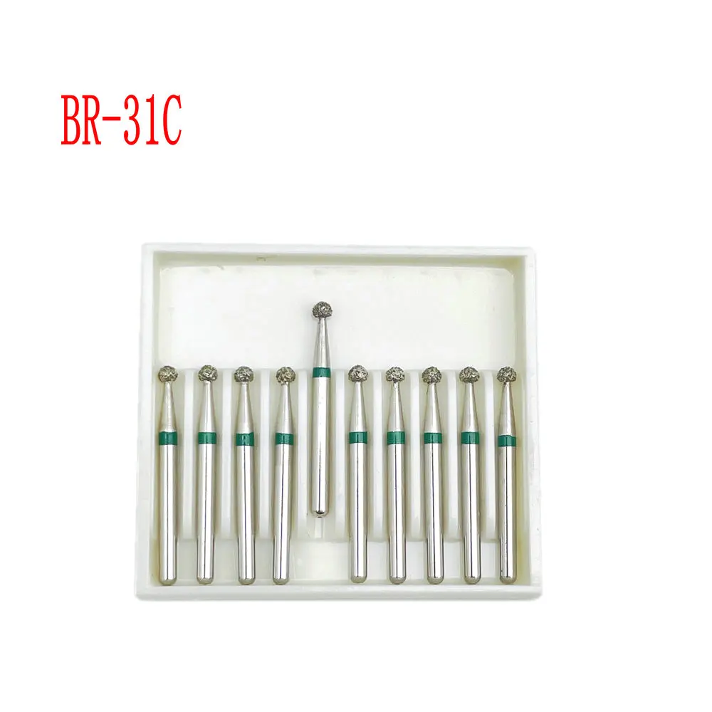 10 teile/schachtel Dental Diamant Bohrer Bohrer für High Speed Handstück Bohrer Zahnarzt Bohrer1,6mm Schaft FG Diamant Bohrer