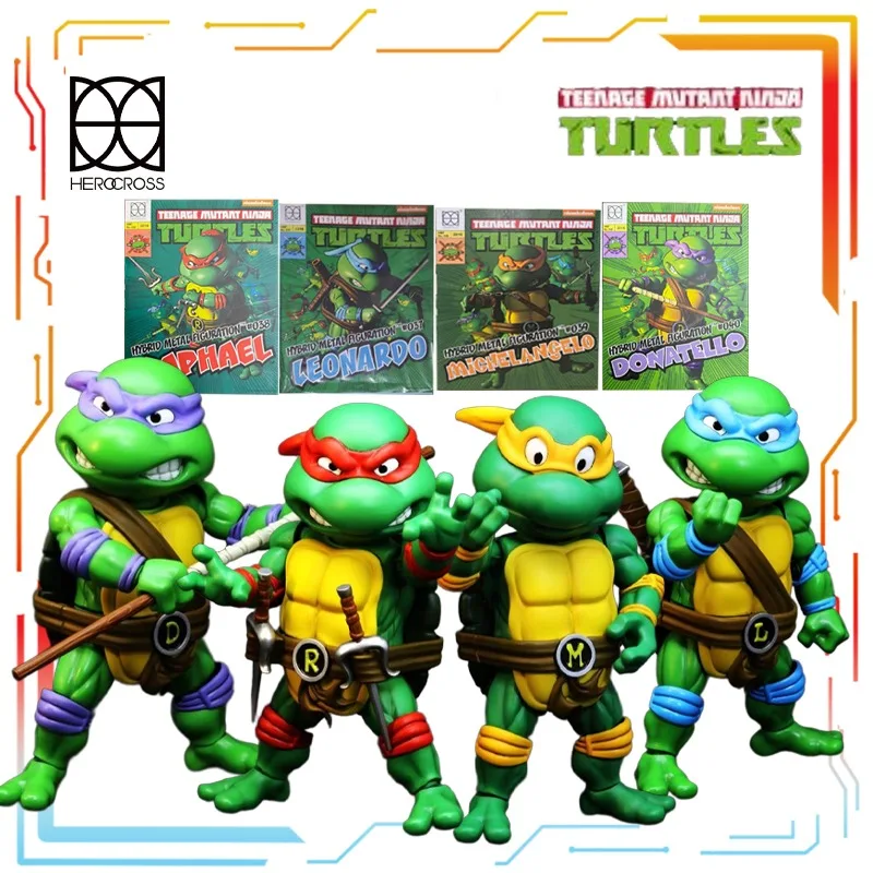 Herocross original q-versão produto acabado móvel modelo requintado tmnt anime brinquedos modelo colecionável presente de festival para meninos